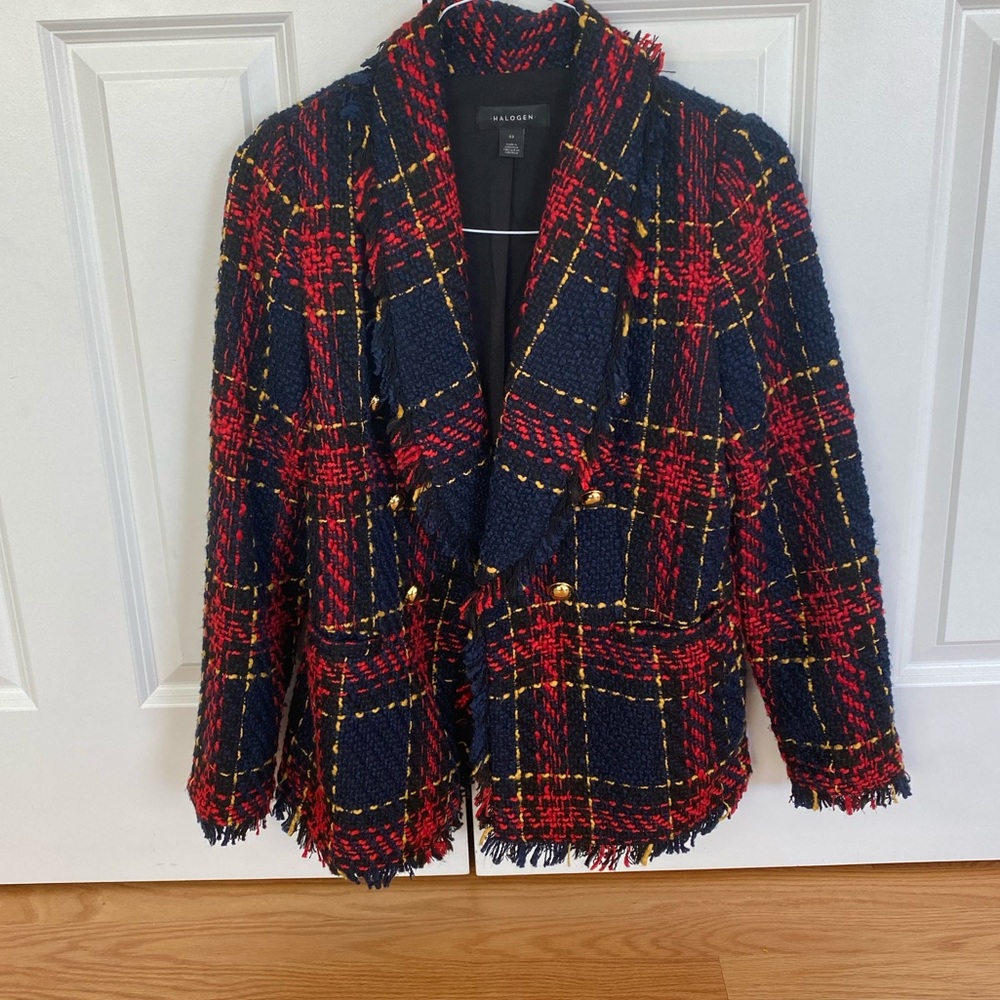 Halogen (Nordstrom) Warm tweed blazer/jacket.